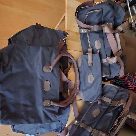 ‼️SOLD‼️ NEW Bella Russo Canvas Oxford Luugage 5 Piece Set - Picture 10 of 16